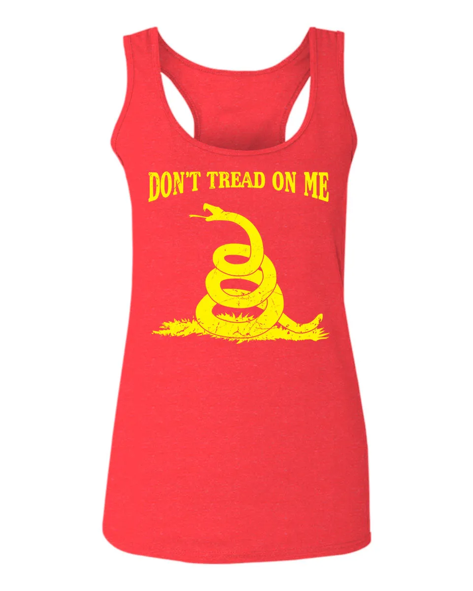American Don't Tread ON ME Military Combat Logo Seal United State America  women's Tank Top sleeveless Racerback