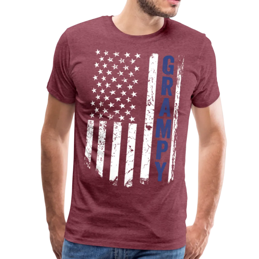American Flag Grampy Men's Premium T-Shirt (CK1925)