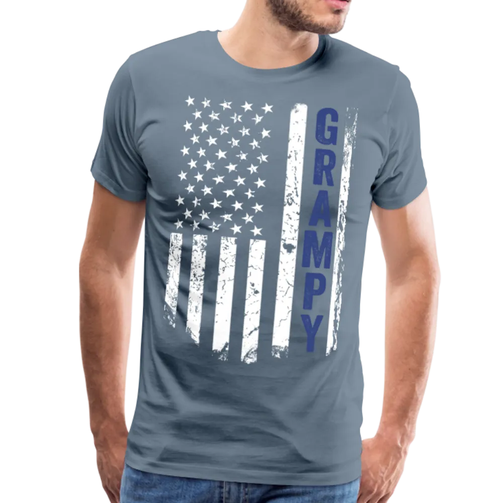 American Flag Grampy Men's Premium T-Shirt (CK1925)