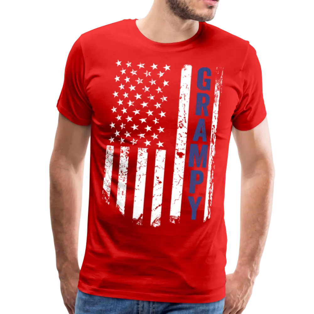 American Flag Grampy Men's Premium T-Shirt (CK1925)