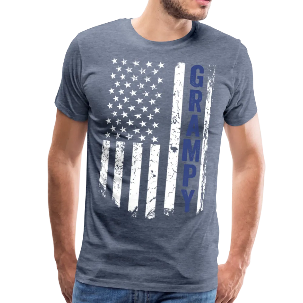 American Flag Grampy Men's Premium T-Shirt (CK1925)