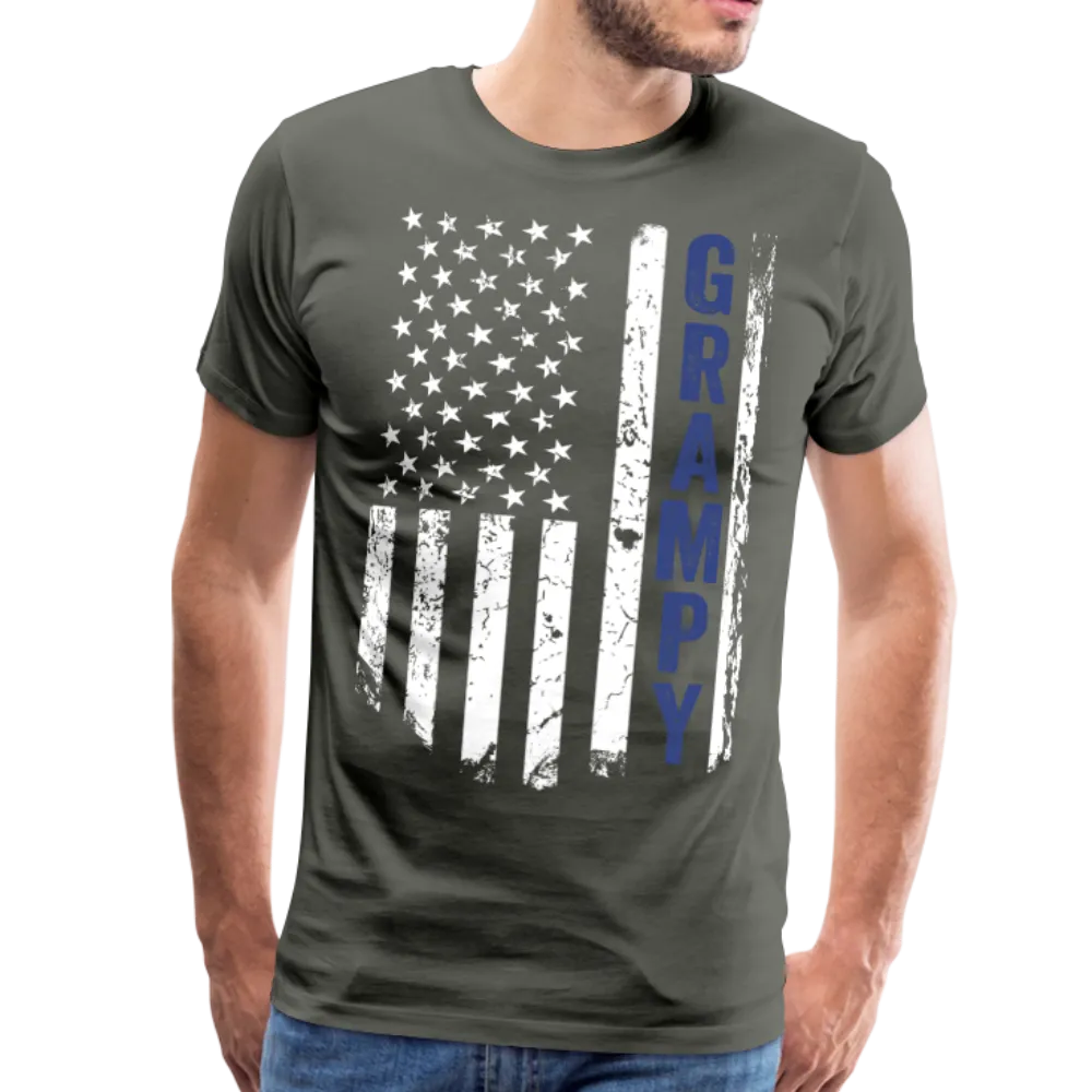 American Flag Grampy Men's Premium T-Shirt (CK1925)