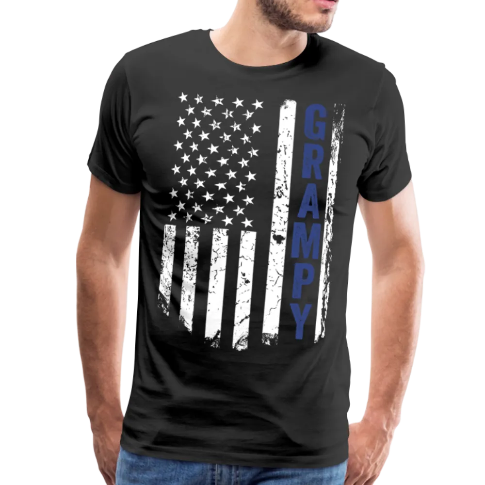 American Flag Grampy Men's Premium T-Shirt (CK1925)