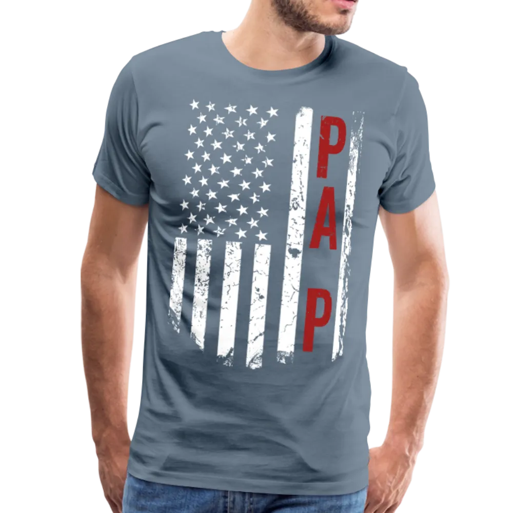 American Flag Pa P Men's Premium T-Shirt (CK1898)