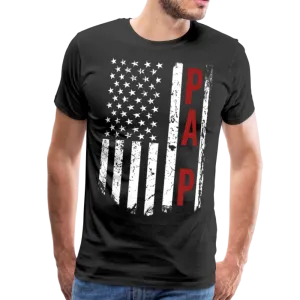 American Flag Pa P Men's Premium T-Shirt (CK1898)