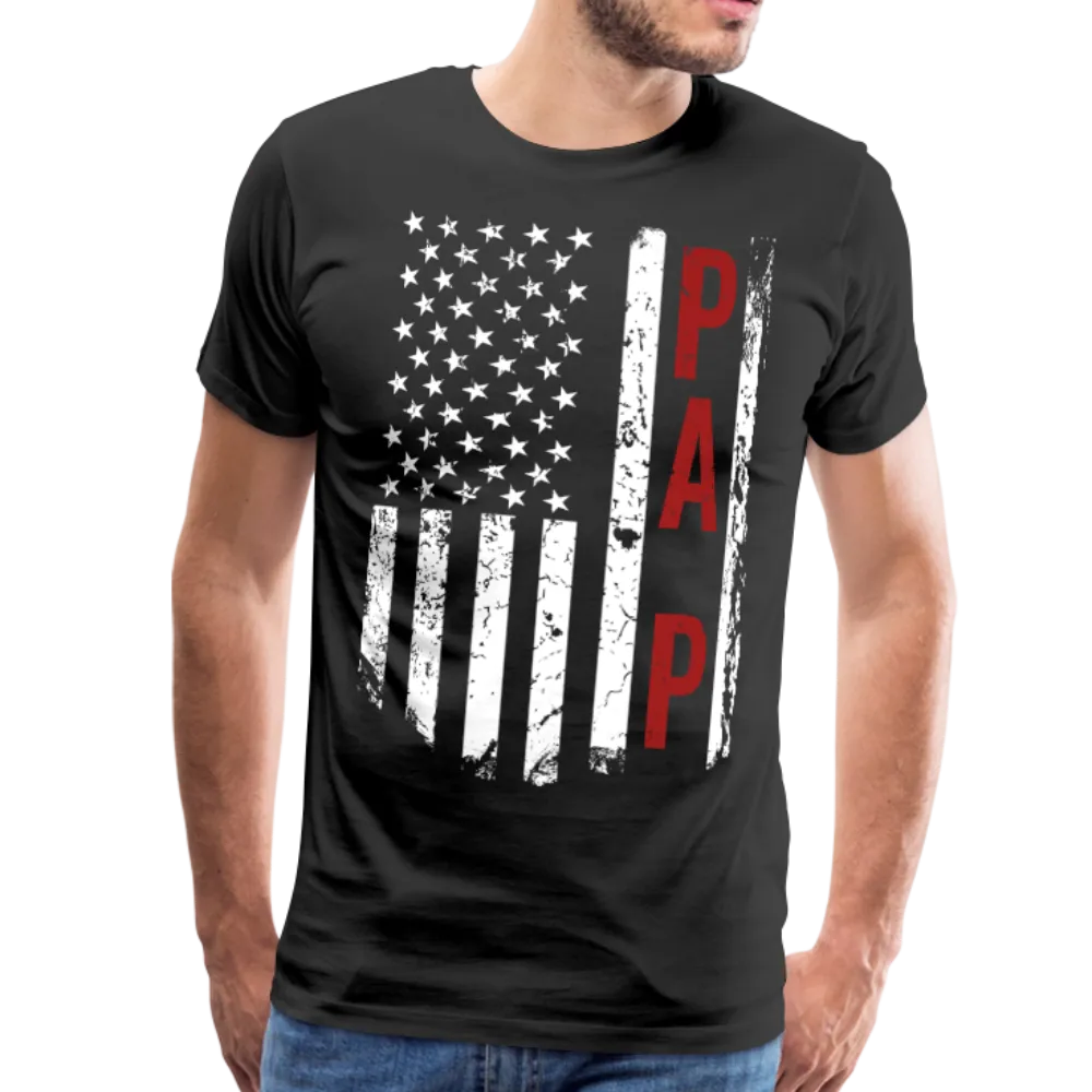 American Flag Pa P Men's Premium T-Shirt (CK1898)
