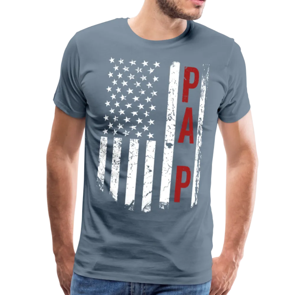 American Flag Pa P Men's Premium T-Shirt (CK1898)