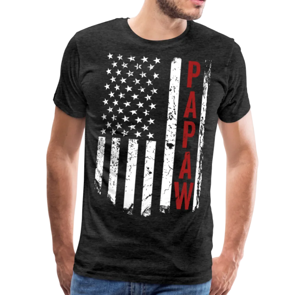 American Flag Papaw Men's Premium T-Shirt (CK1899)