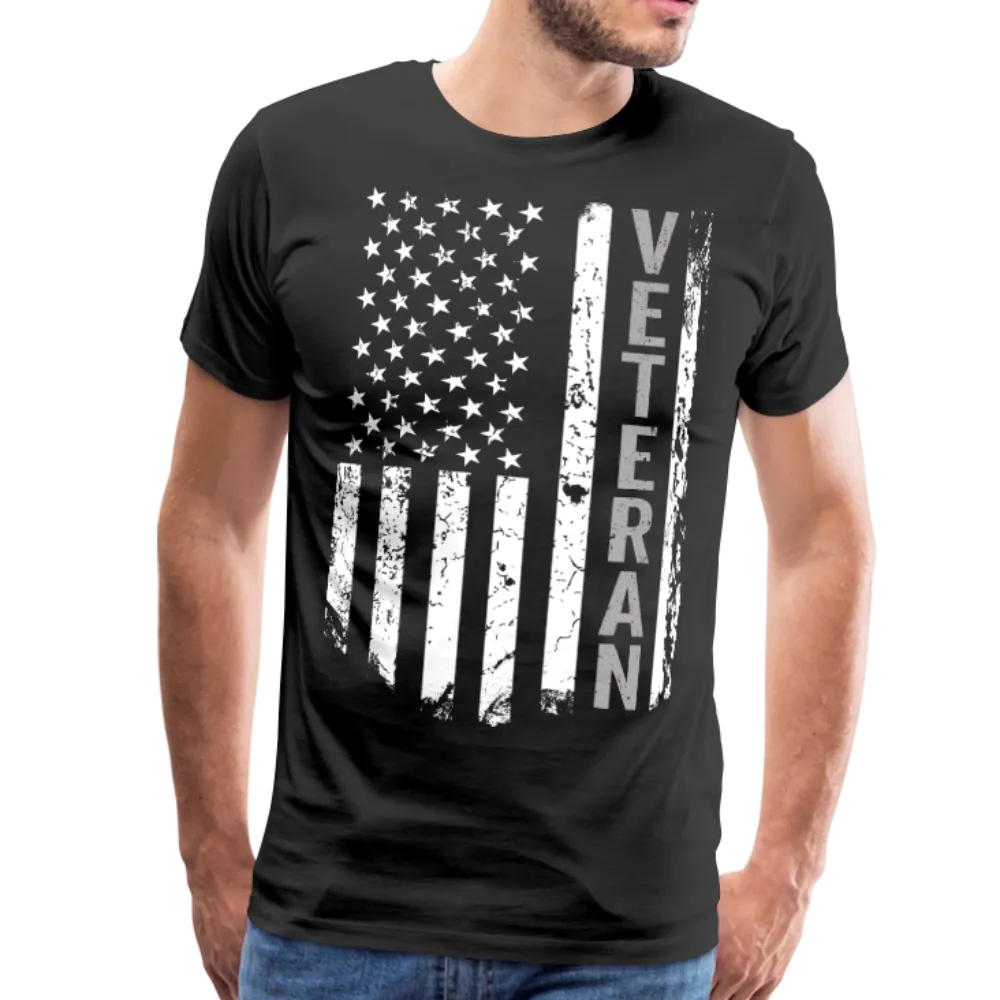 American Flag Veteran Men's Premium T-Shirt (CK1896)