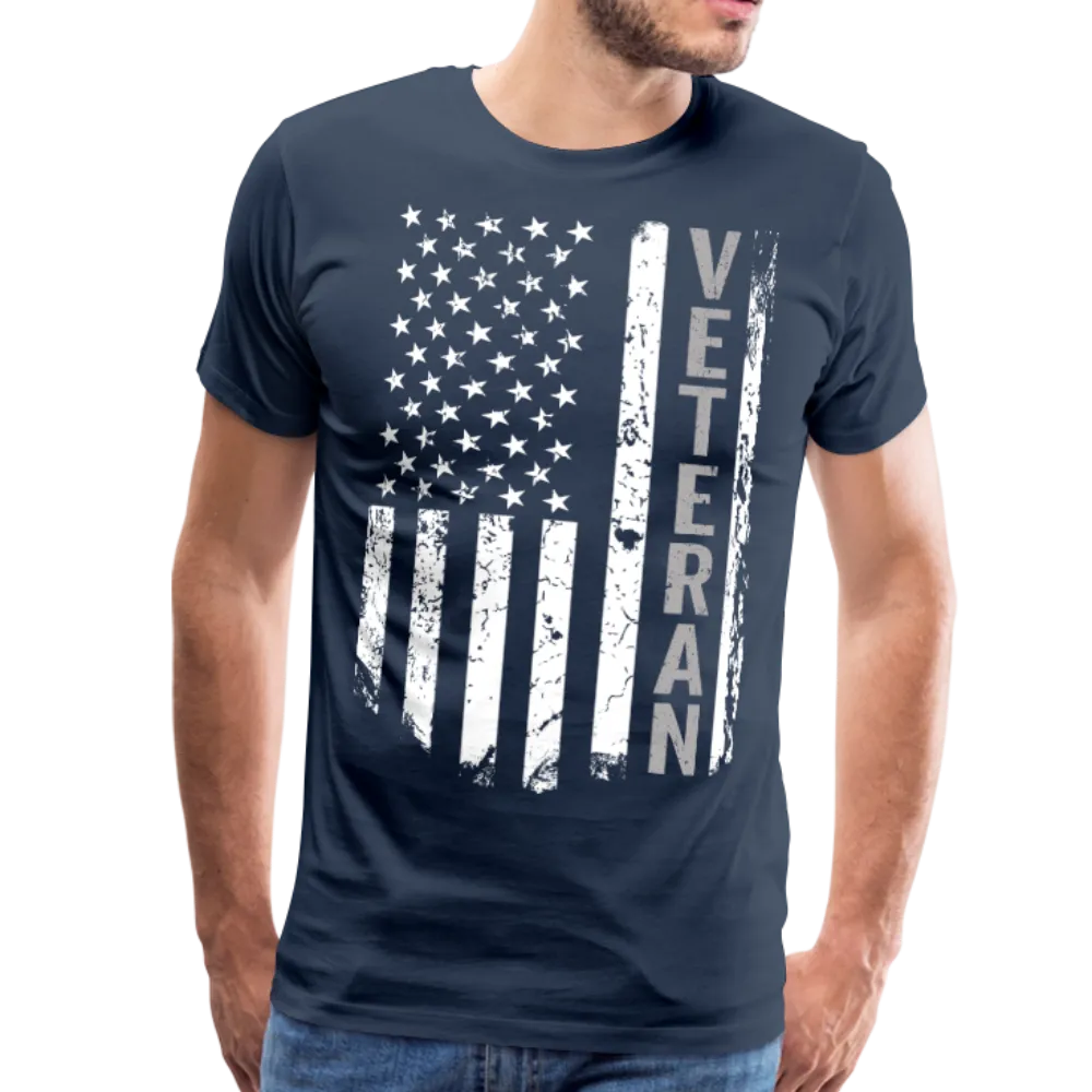 American Flag Veteran Men's Premium T-Shirt (CK1896)