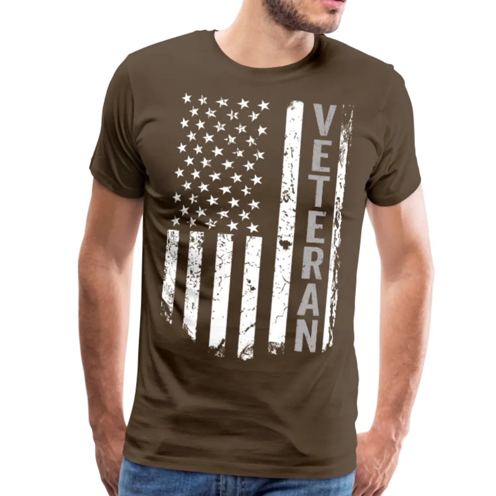 American Flag Veteran Men's Premium T-Shirt (CK1896)