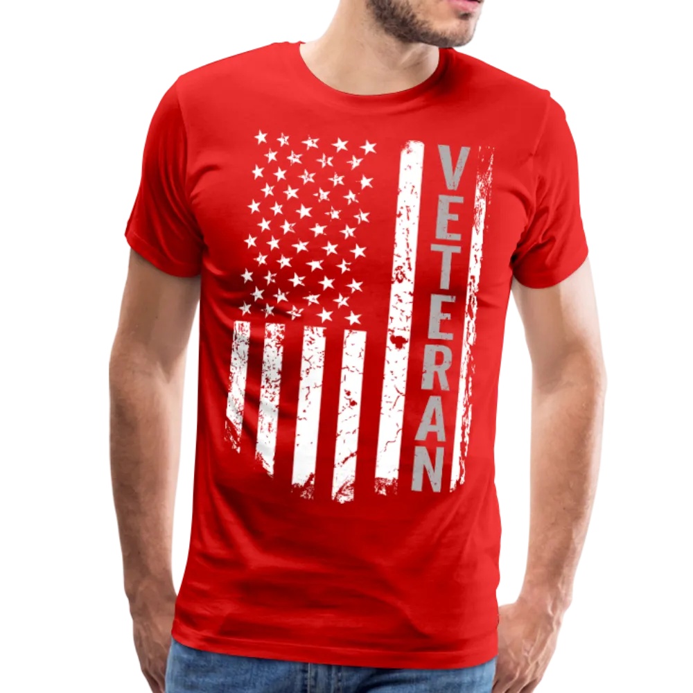American Flag Veteran Men's Premium T-Shirt (CK1896)