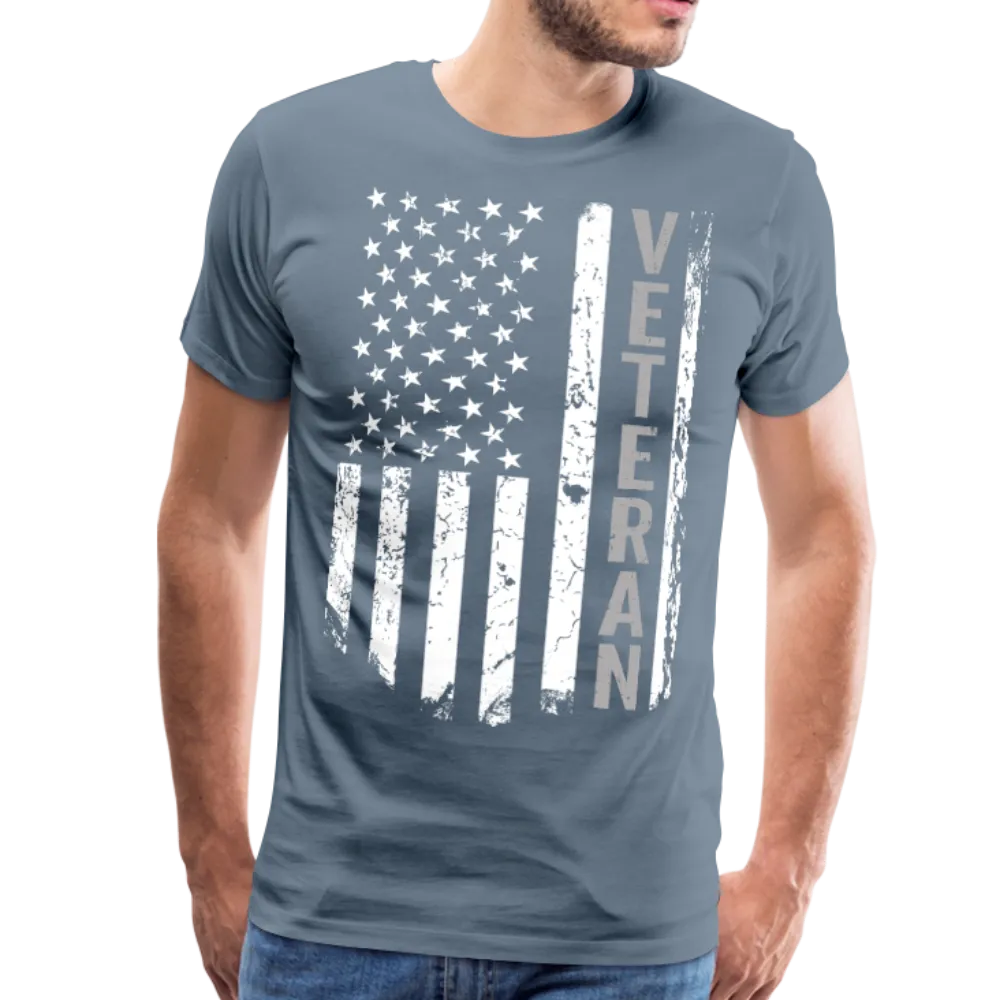 American Flag Veteran Men's Premium T-Shirt (CK1896)
