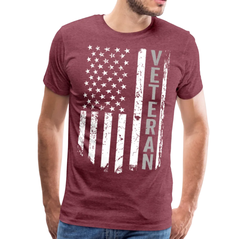 American Flag Veteran Men's Premium T-Shirt (CK1896)