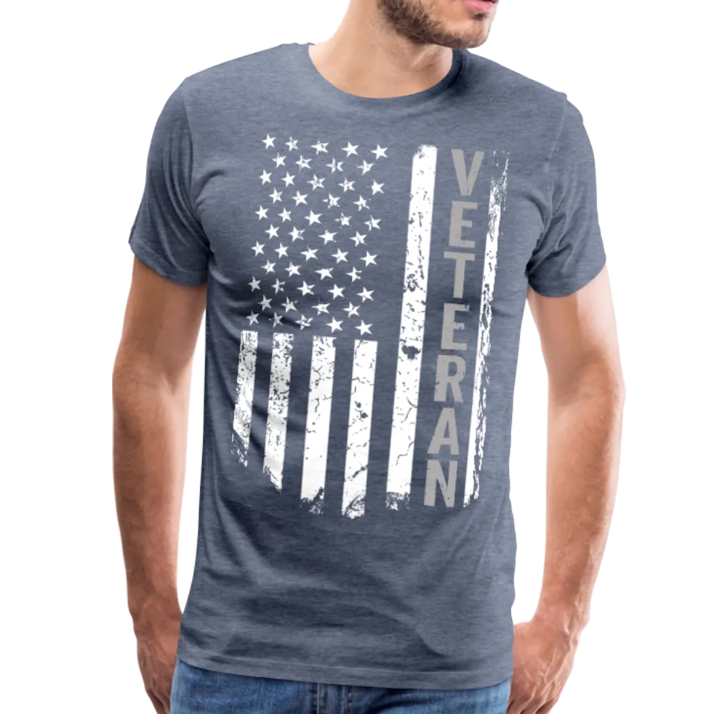 American Flag Veteran Men's Premium T-Shirt (CK1896)