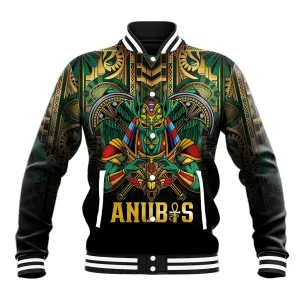 Ancient Egypt Baseball Jacket Anubis Egyptian LT15