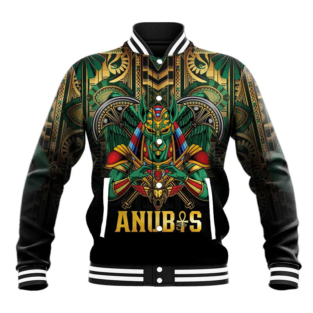 Ancient Egypt Baseball Jacket Anubis Egyptian LT15