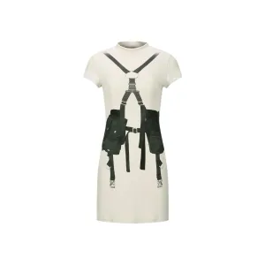 Andersson Bell Womens Utillity Vest Trompe L'oeil Dress