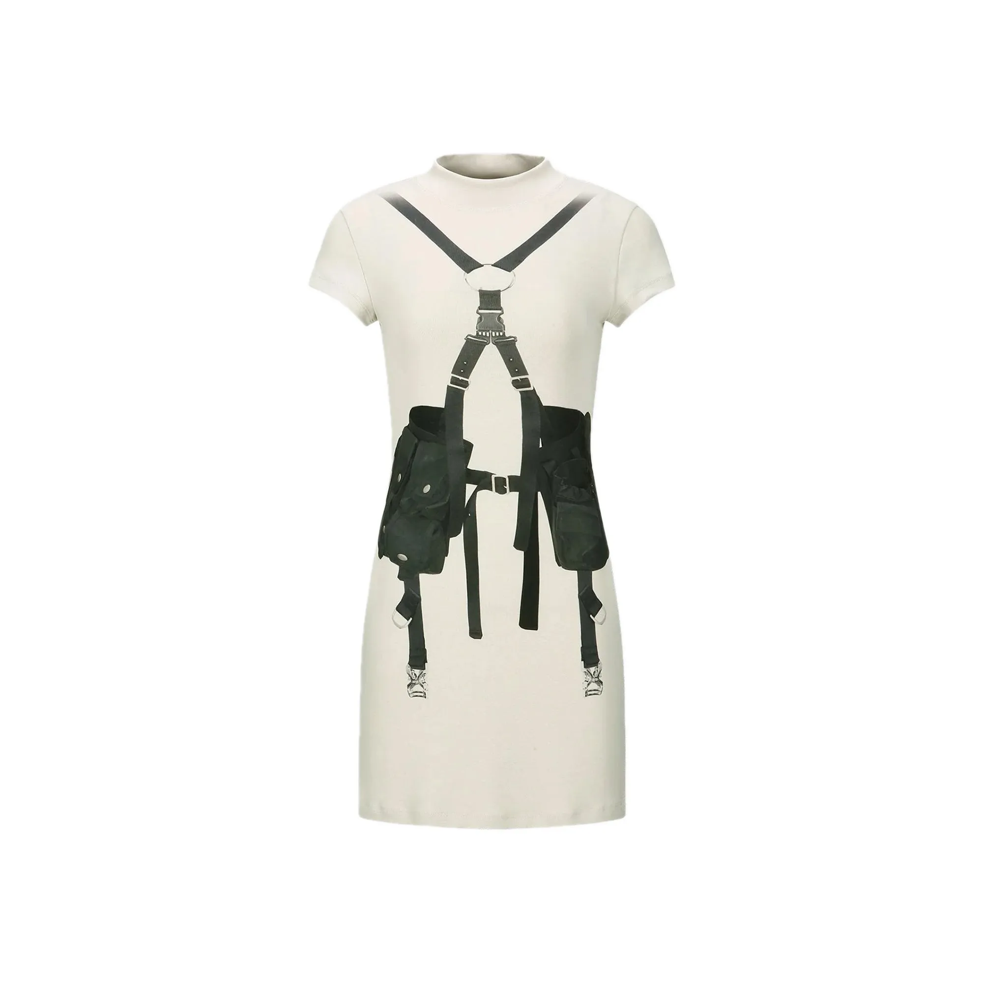 Andersson Bell Womens Utillity Vest Trompe L'oeil Dress