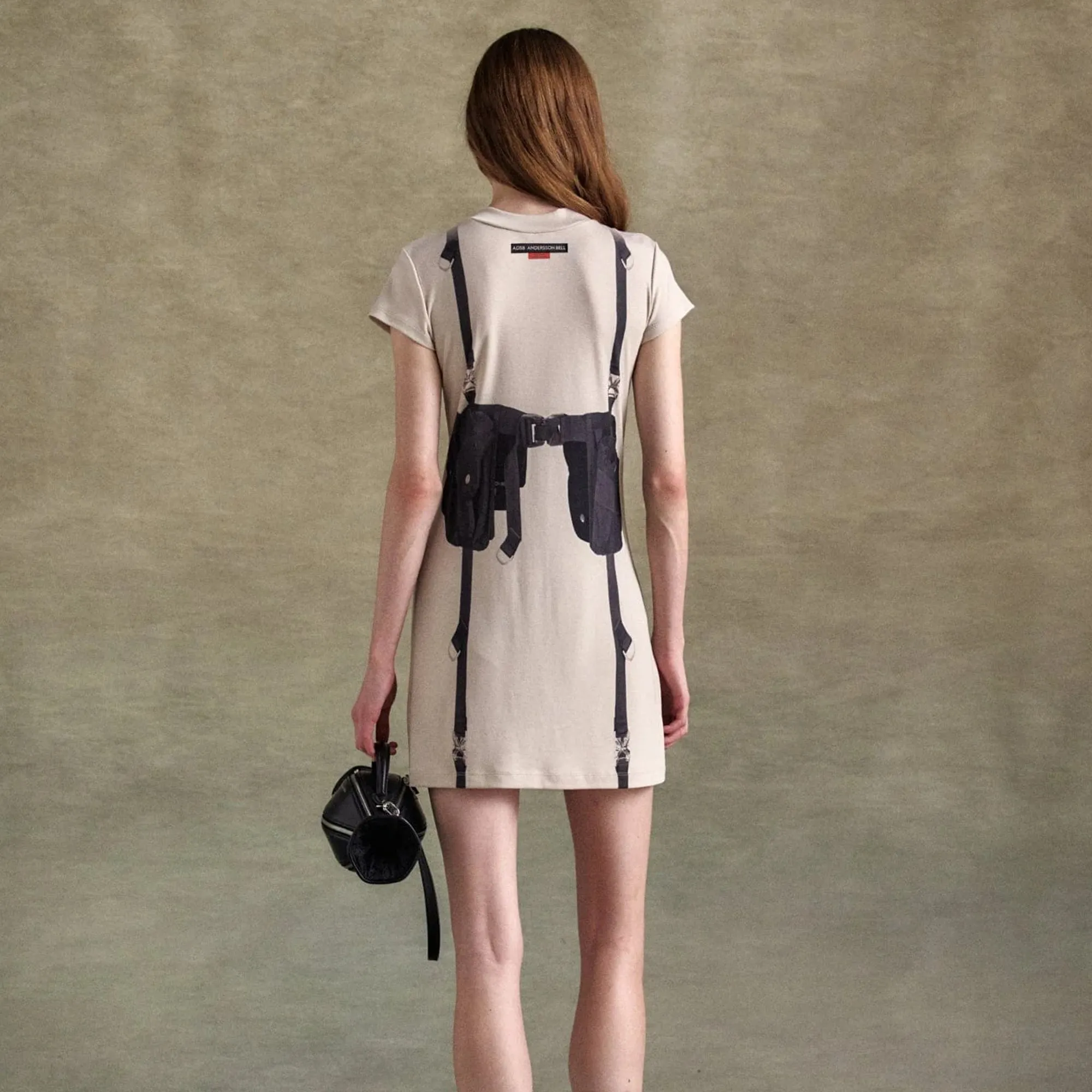 Andersson Bell Womens Utillity Vest Trompe L'oeil Dress