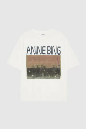 Anine Bing Cade Tee Mushrooms in Off White