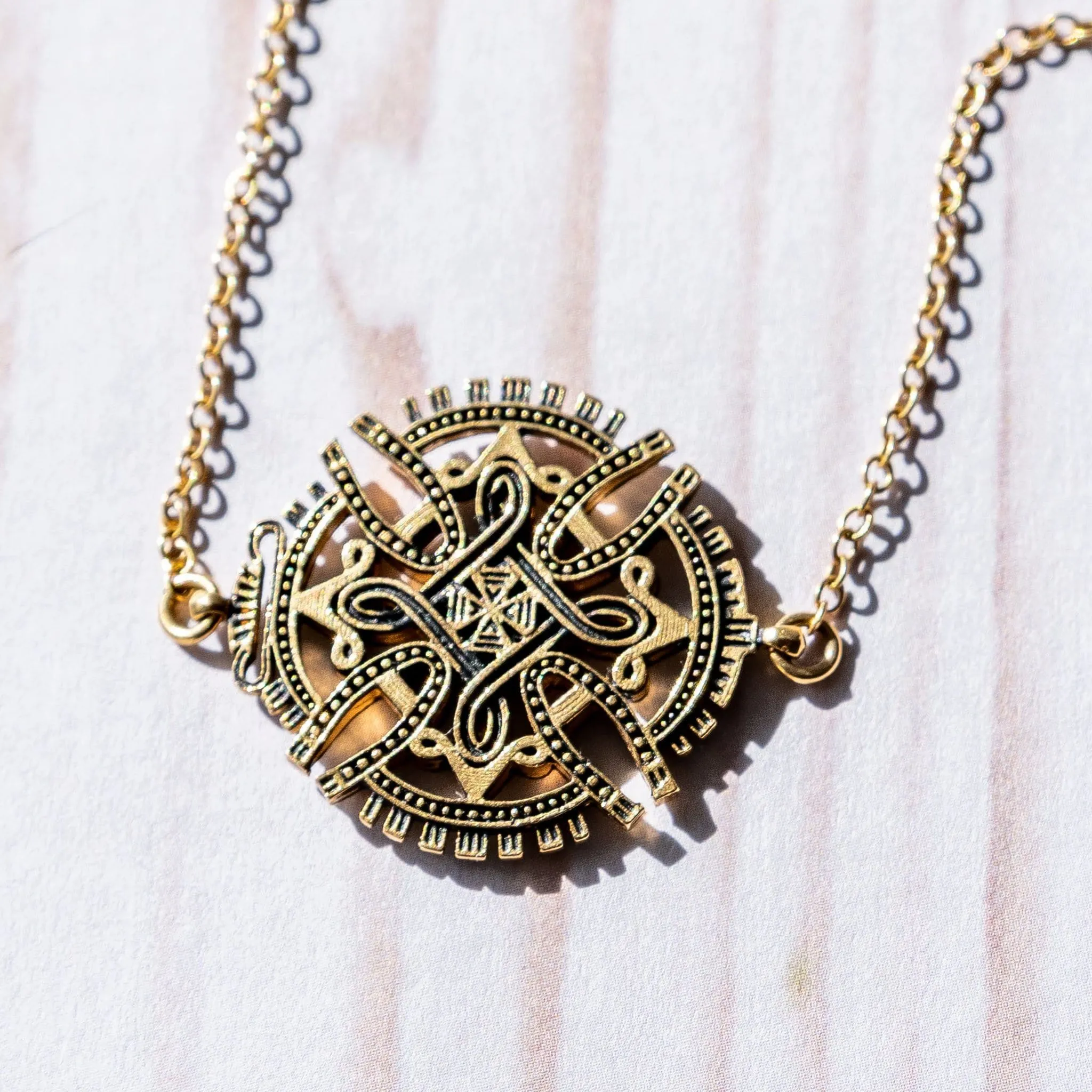 Axum Cross - Antique 14K Gold Plated | 3-IN-1