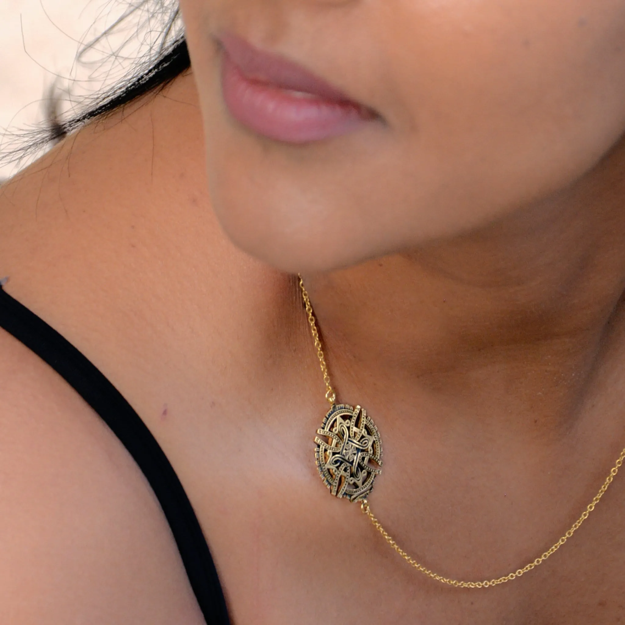 Axum Cross - Antique 14K Gold Plated | 3-IN-1