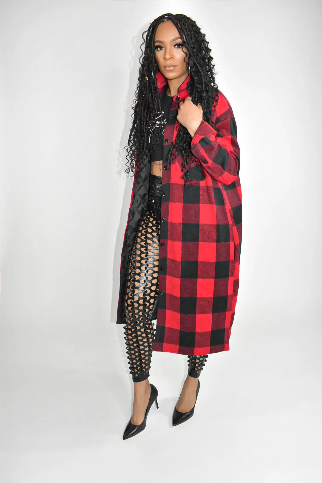 Bailee Buffalo Plaid Top/Jacket