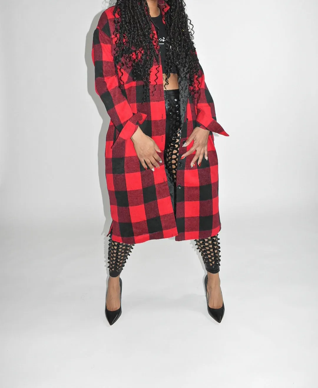 Bailee Buffalo Plaid Top/Jacket