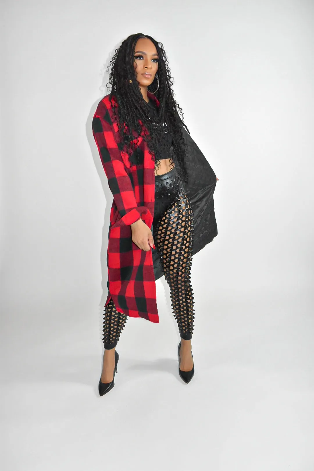Bailee Buffalo Plaid Top/Jacket