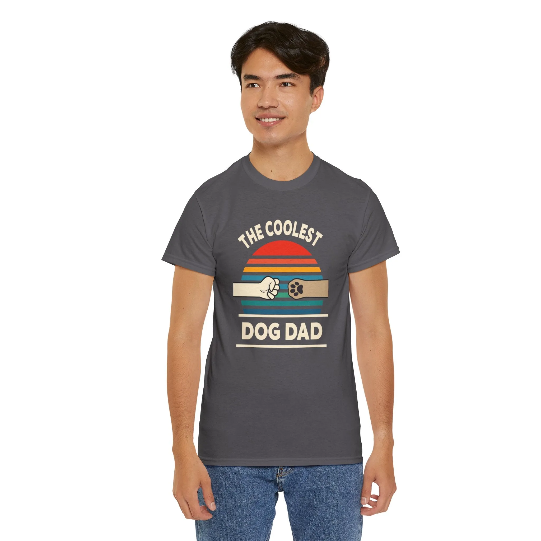 Best Dog dad ever  Cotton Tee