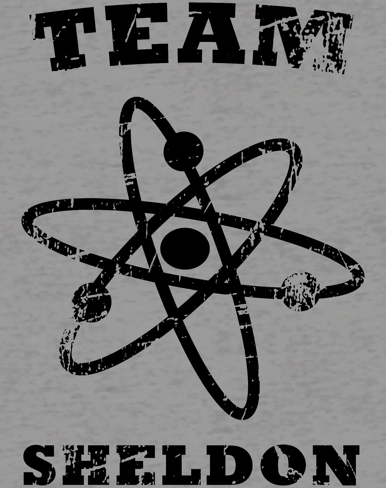 Big Bang Theory  Logo Team Sheldon Atom Official Women's T-shirt