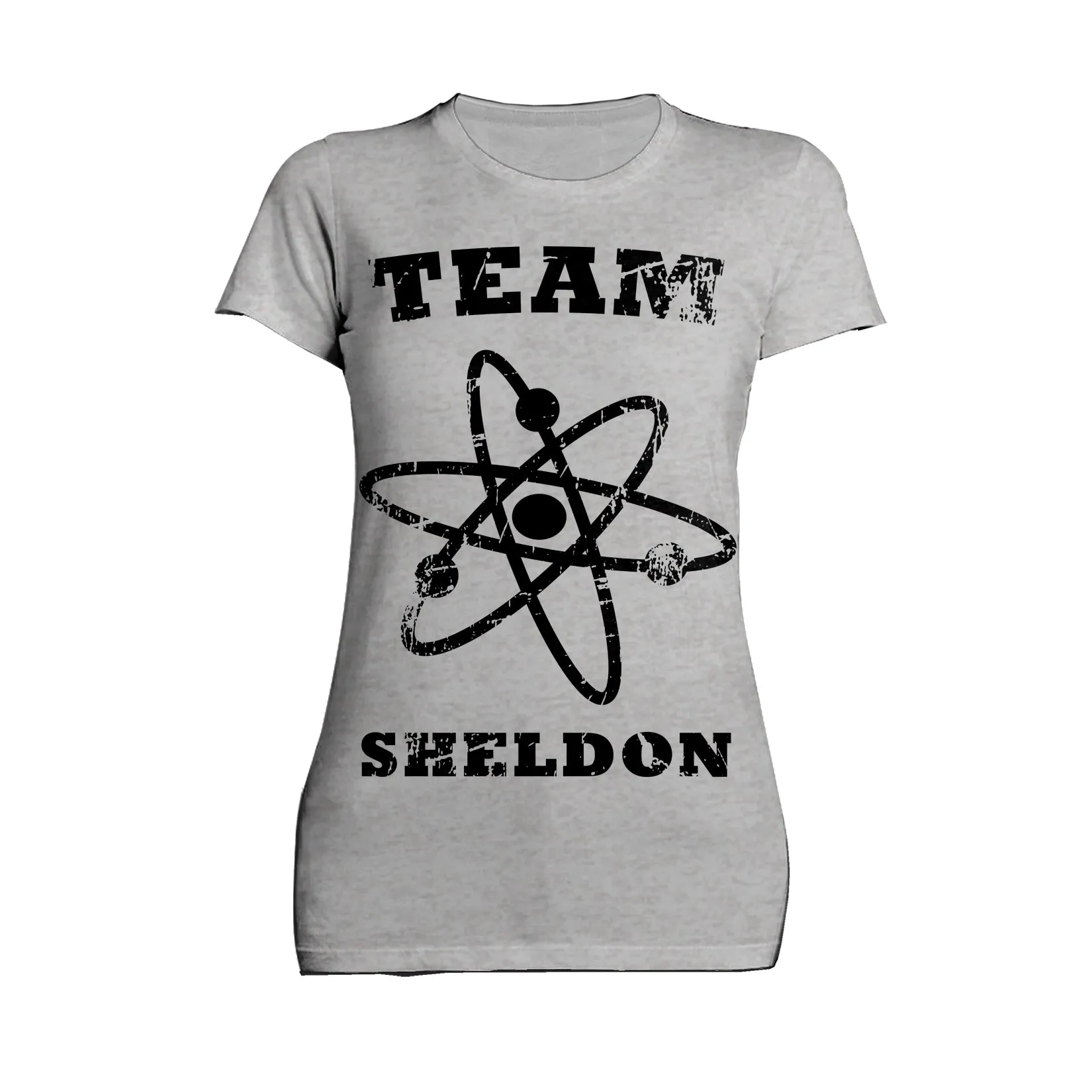 Big Bang Theory  Logo Team Sheldon Atom Official Women's T-shirt