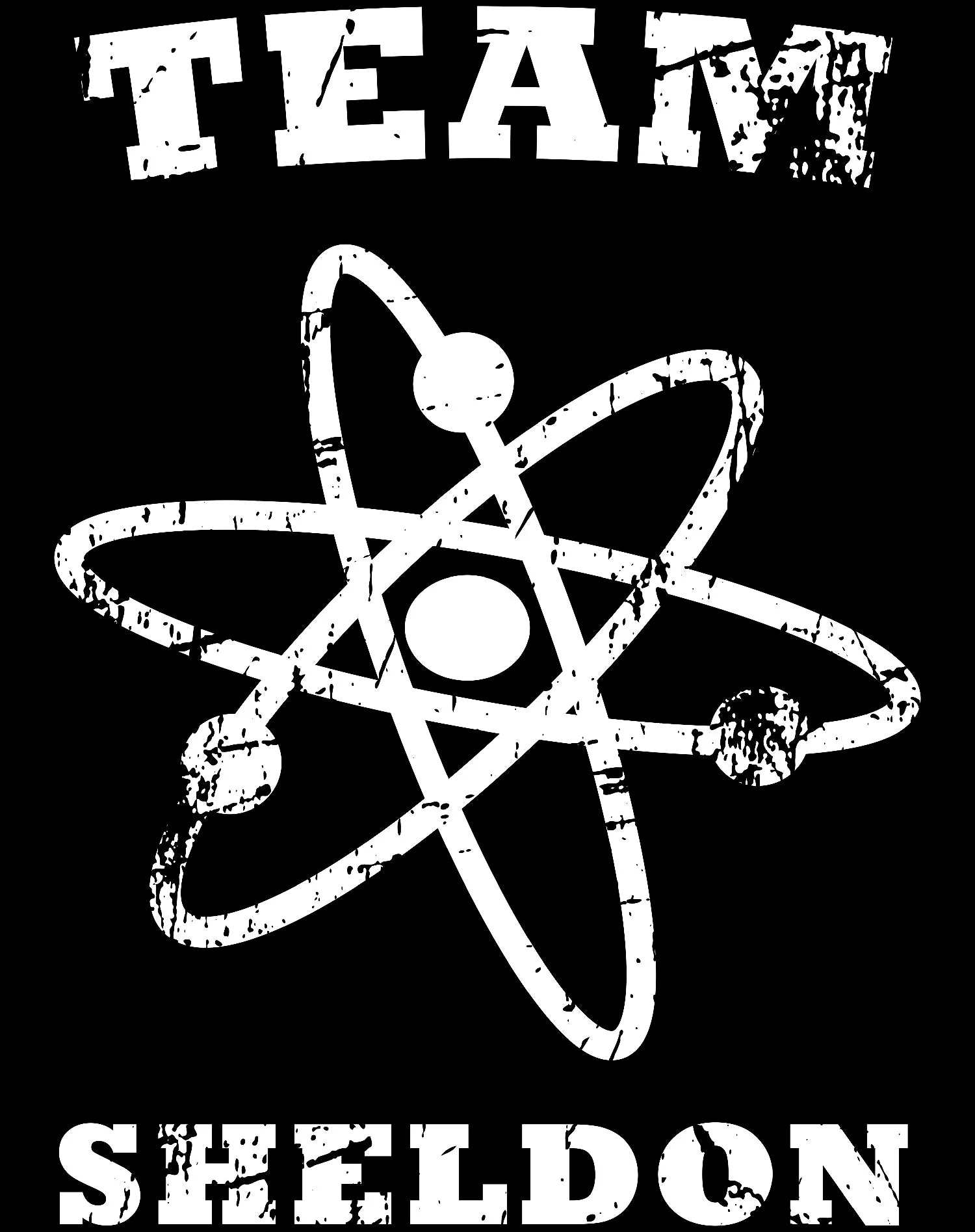 Big Bang Theory  Logo Team Sheldon Atom Official Women's T-shirt