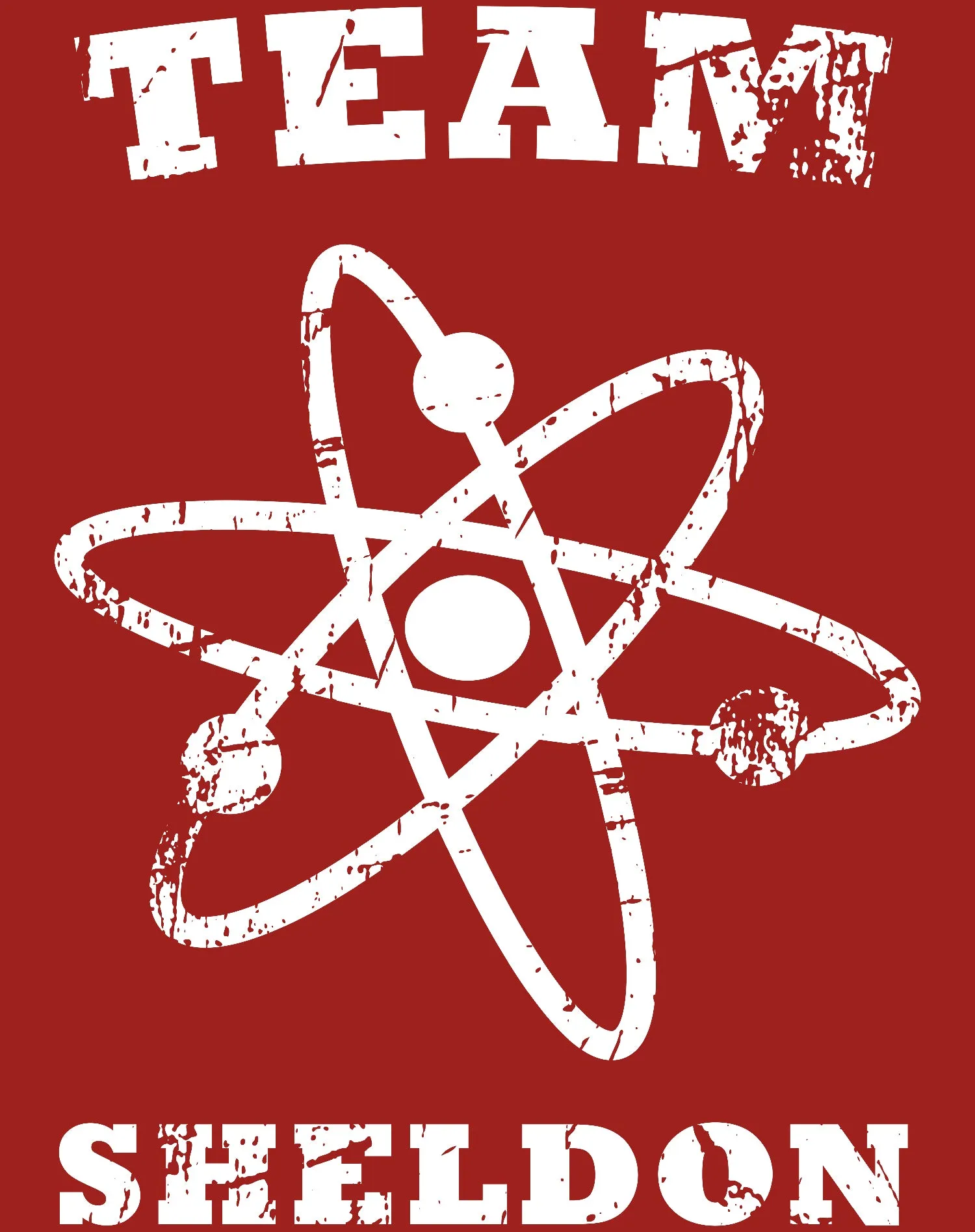 Big Bang Theory  Logo Team Sheldon Atom Official Women's T-shirt