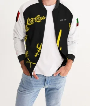 Black American Heritage Flag Men's Bomber Jacket