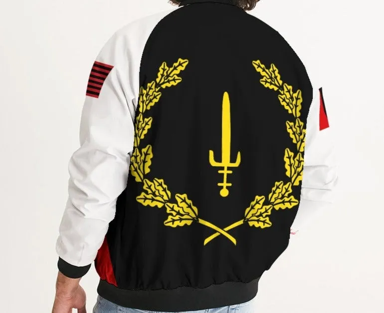 Black American Heritage Flag Men's Bomber Jacket