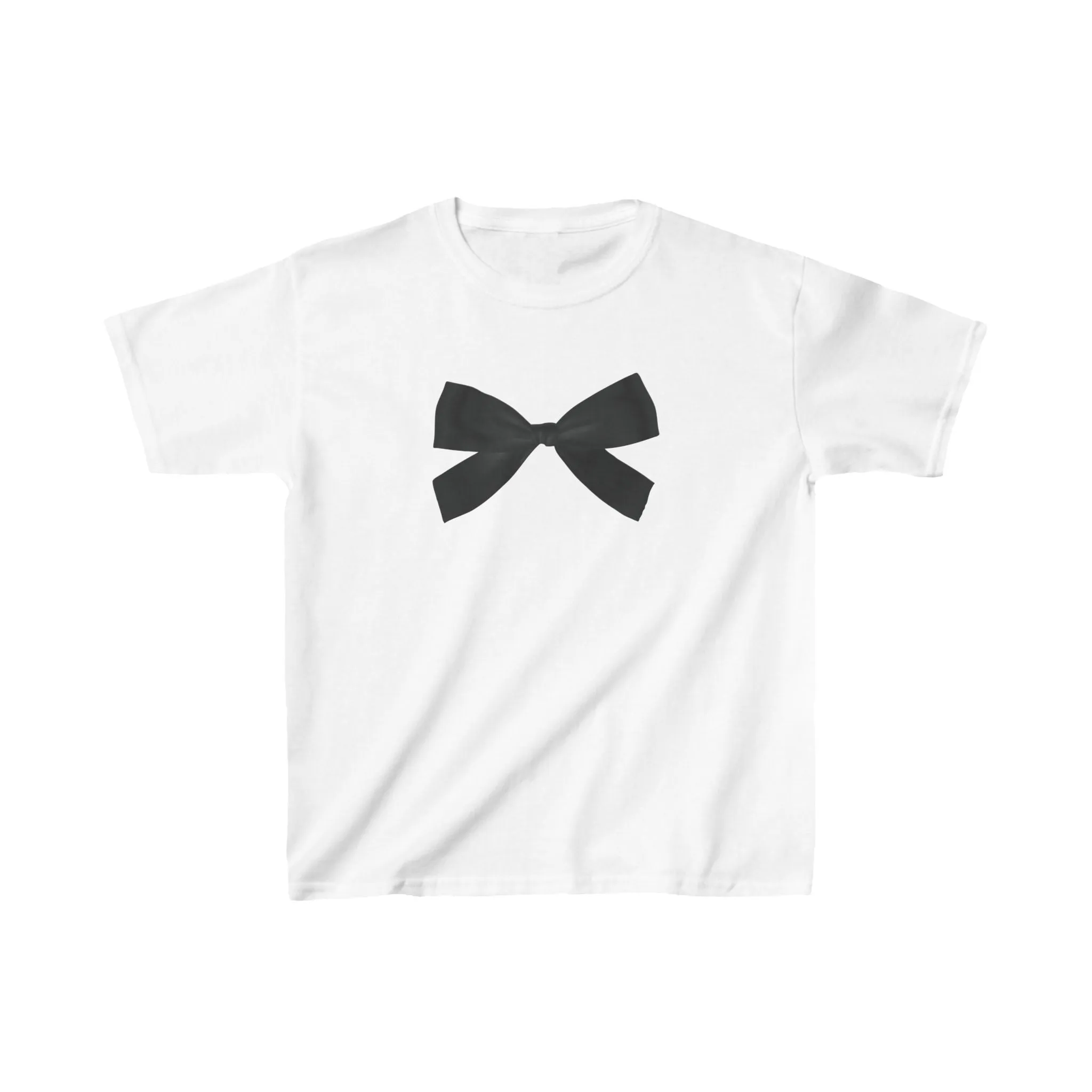 Black Bow Boxy Tee