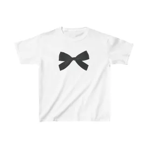 Black Bow Boxy Tee