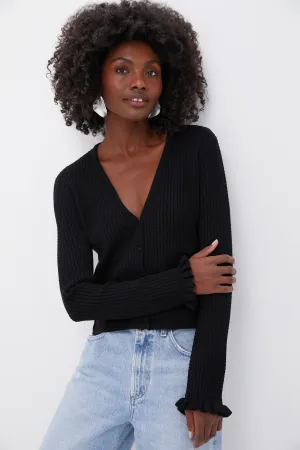 Black Cable Knit Emma Cardigan