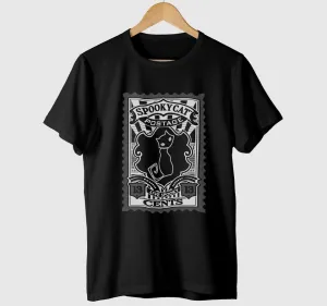 Black Cat Postage T-Shirt