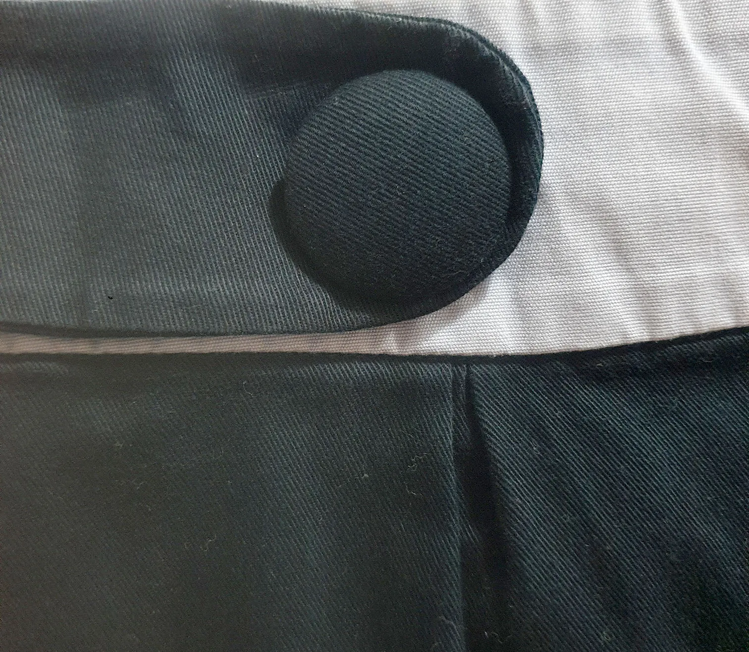 Black vintage cotton skirt size M, best fits 10-small 12