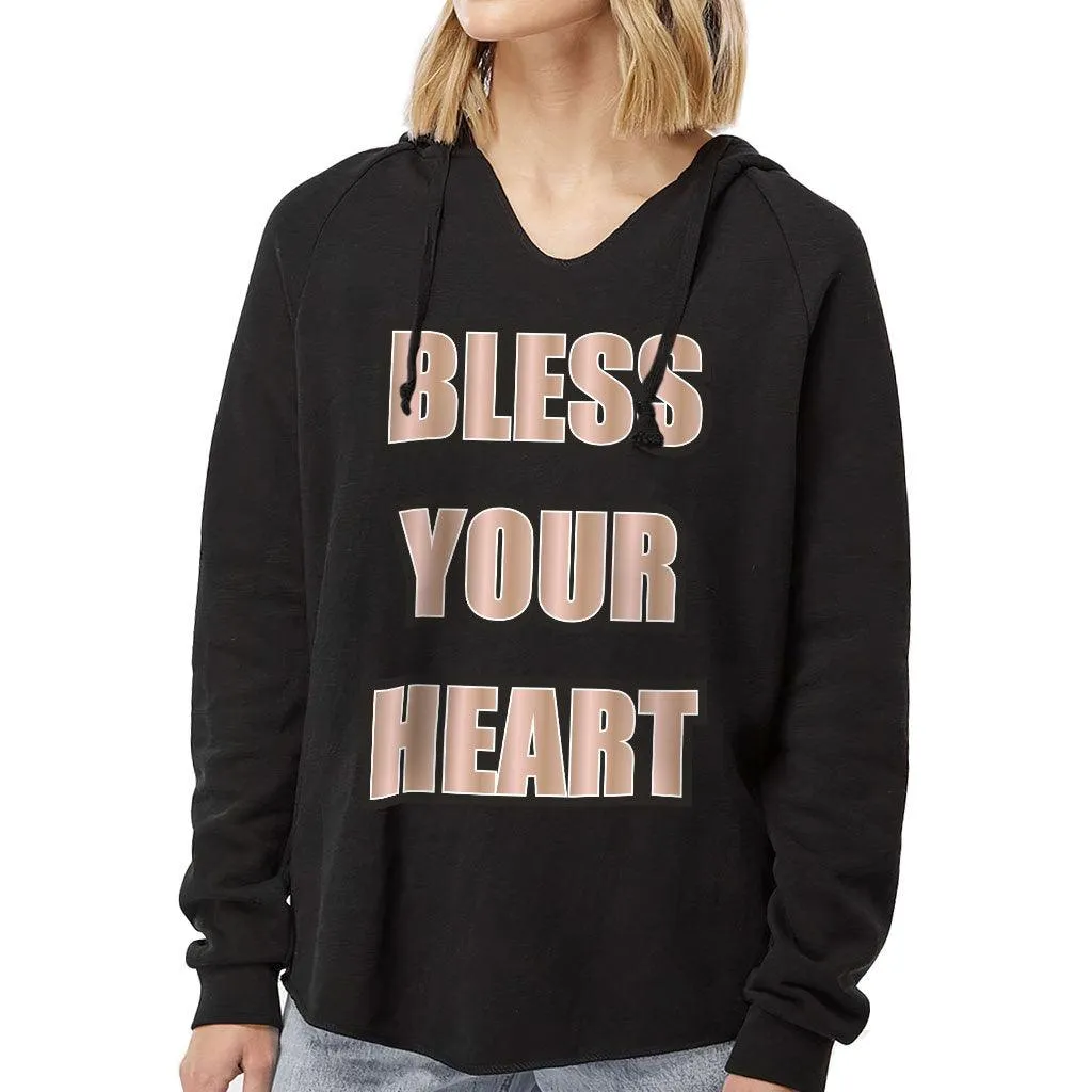 Bless Your Heart California Wave Wash Hoodie - Cool Hooded Sweatshirt - Inspirational Hoodie