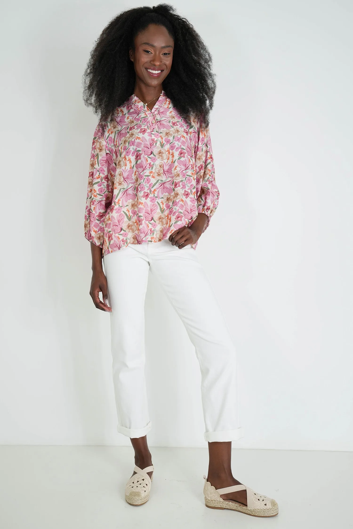 Blush Floral Anabel Blouse