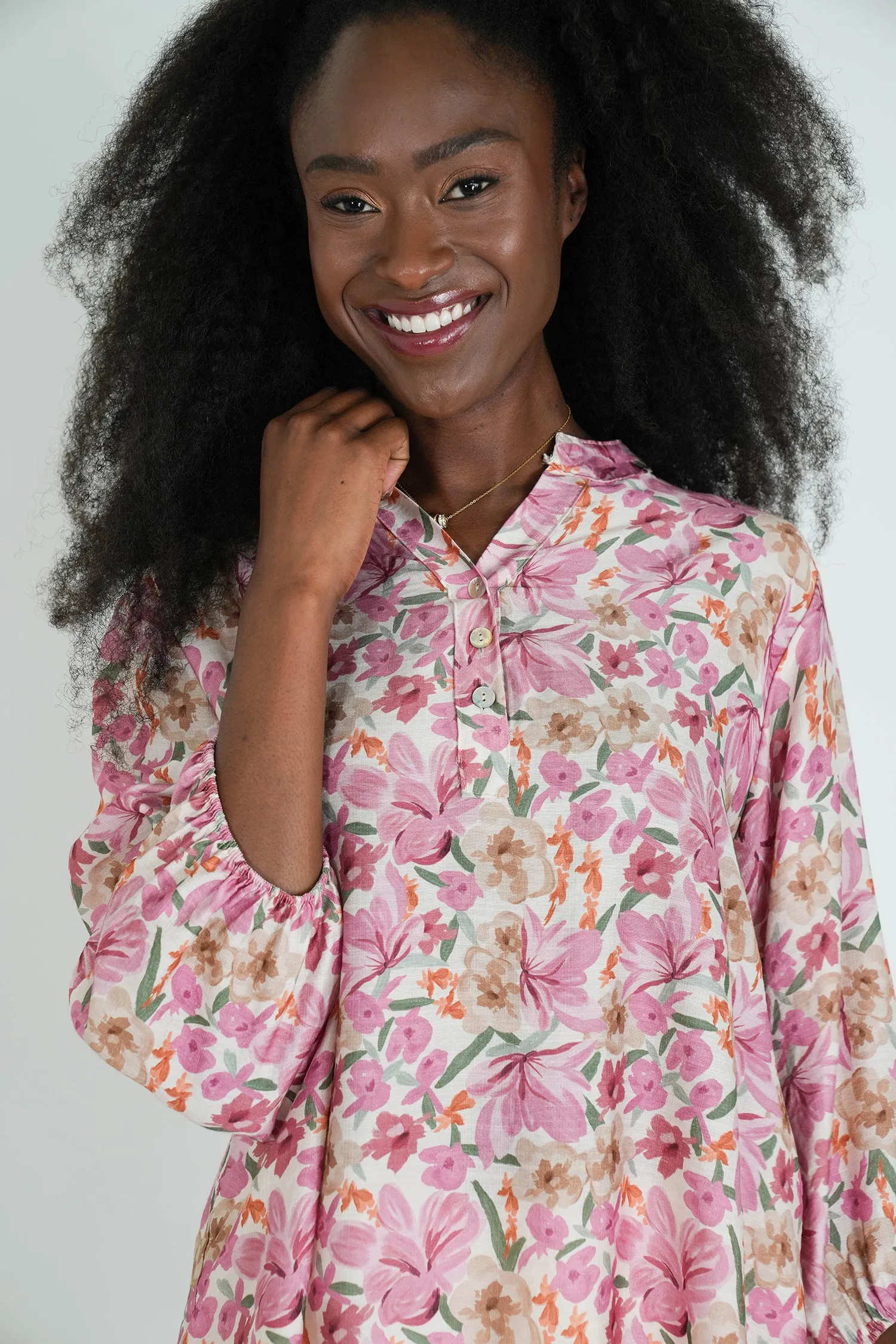 Blush Floral Anabel Blouse