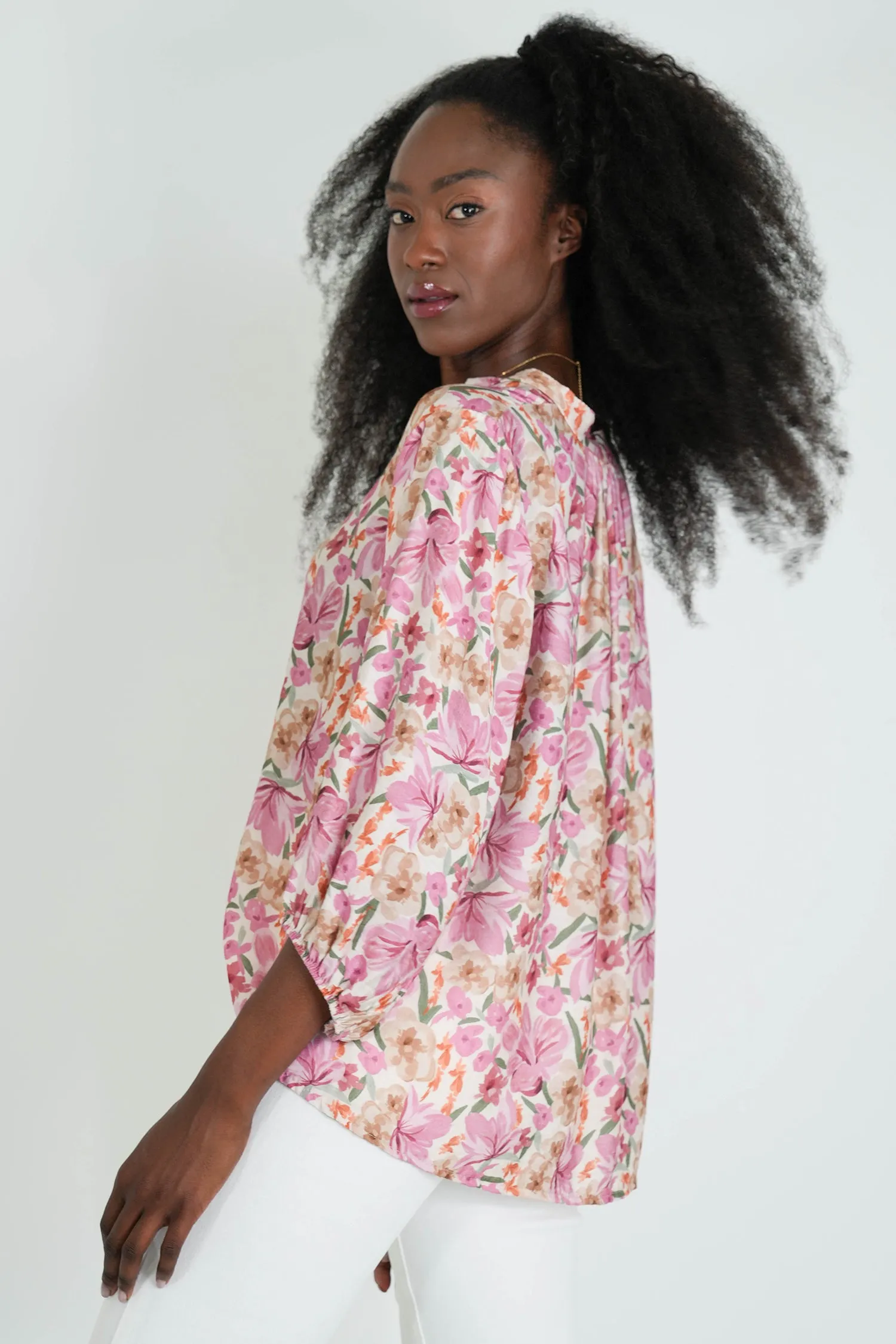 Blush Floral Anabel Blouse