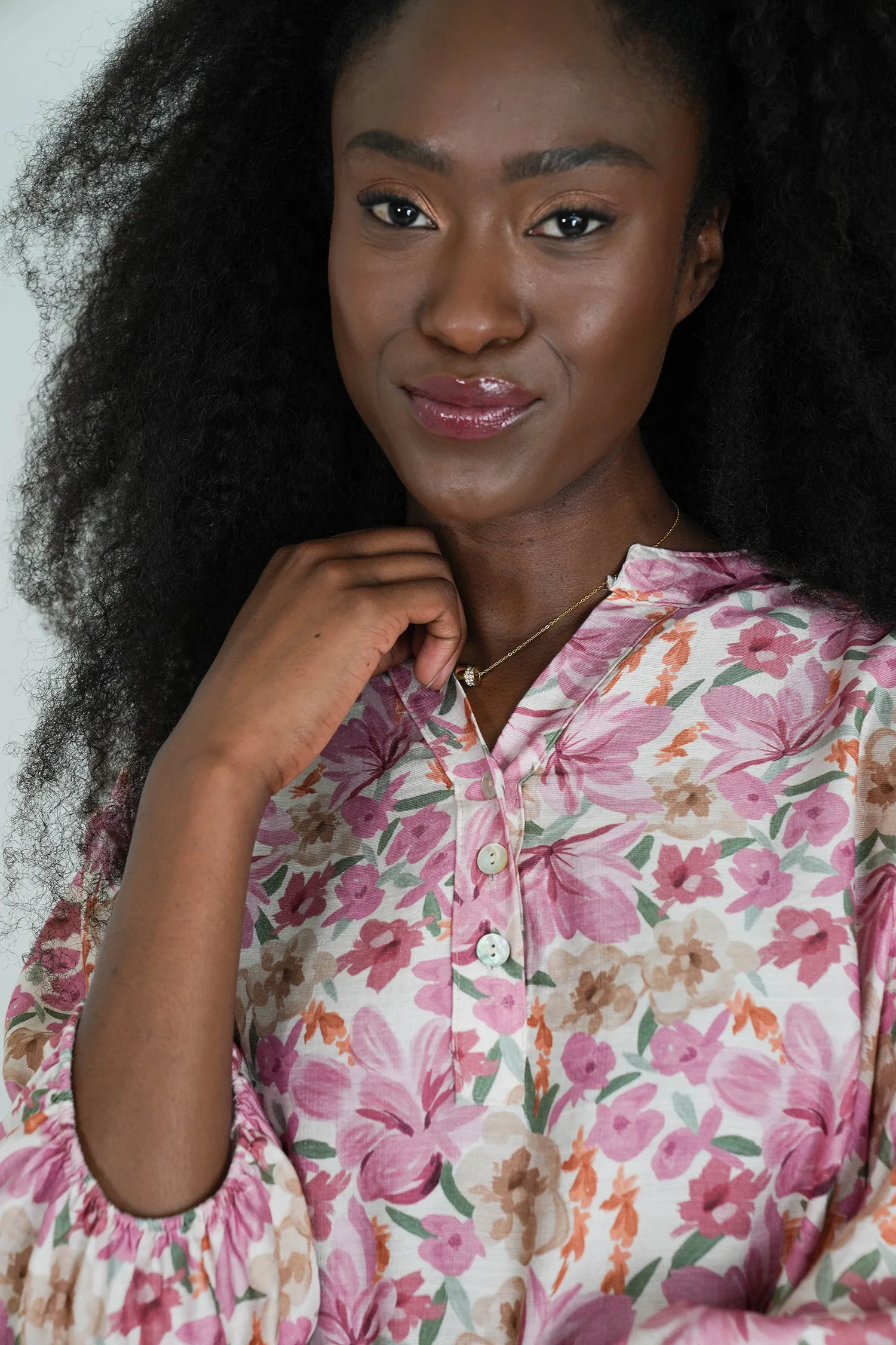 Blush Floral Anabel Blouse