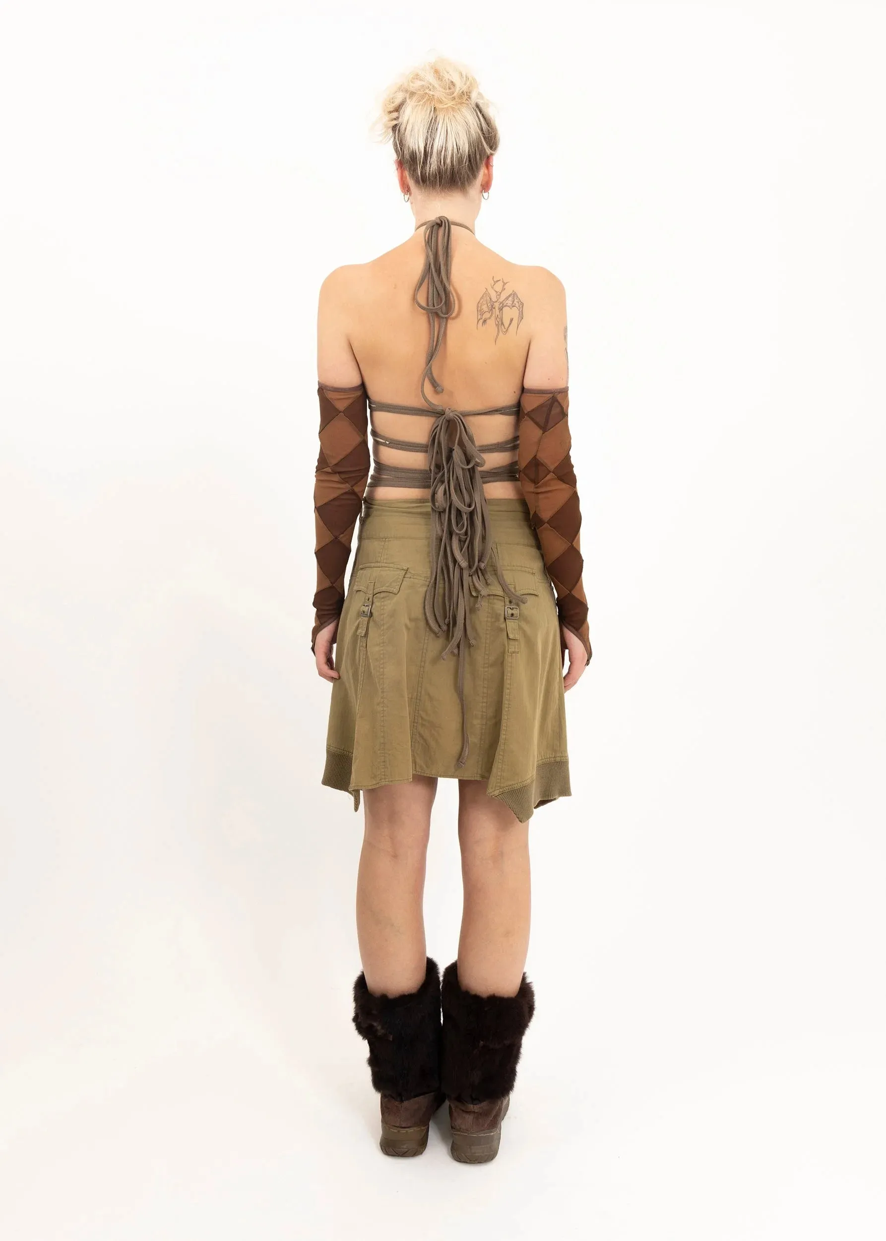 Bomber jacket skirt
