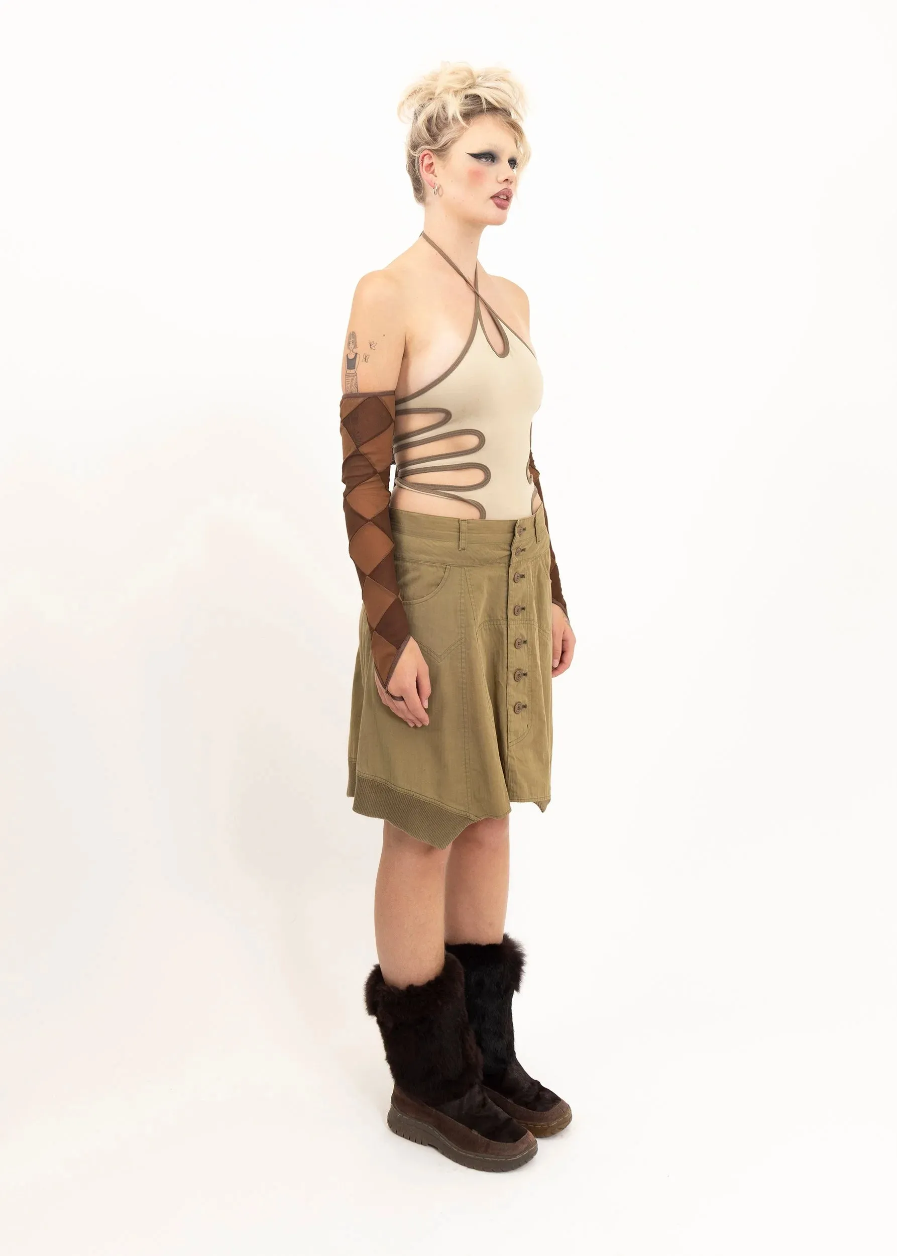 Bomber jacket skirt