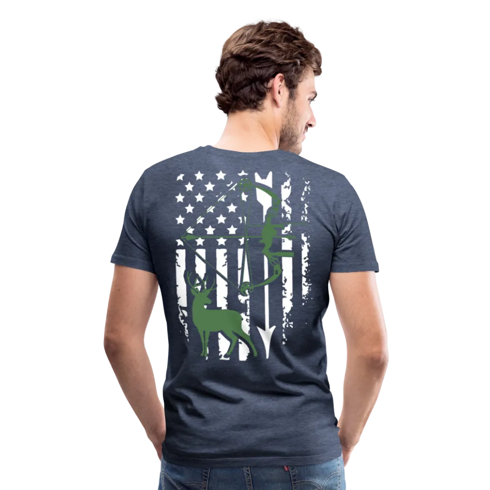 Bow Hunting Flag Men's Premium T-Shirt (KS1021)